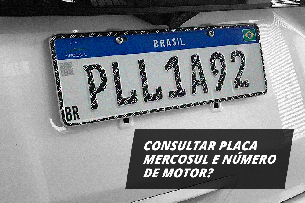 Consulta placa mercosul e numero de motor