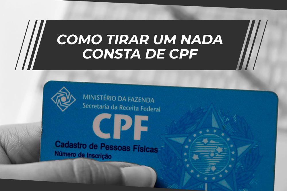 Como tirar um nada consta cpf